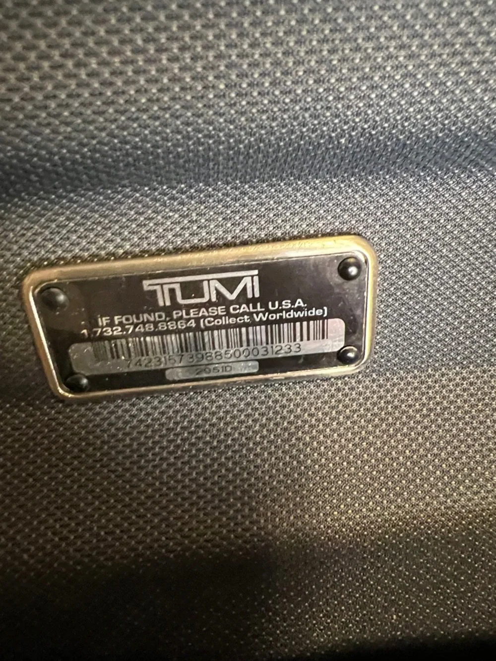 Tumi Formula T Leather Laptop Briefcase Black 2952D Silver Hardware